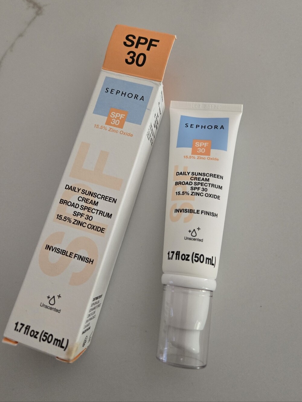 NWT Sephora Daily Sunscreen Cream SPF 30 - White
